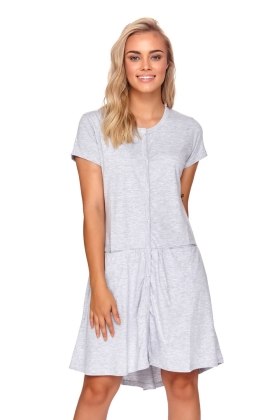 Koszula nocna ciążowa i do karmienia 9445 grey melange