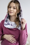 Bluza ciążowa i do karmienia Diuna ciemnoróżowa 