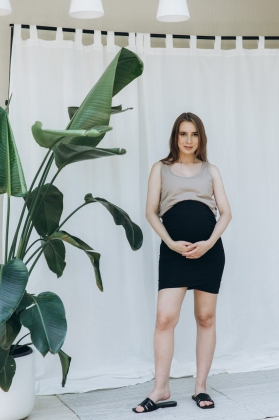 spódniczka na zakłądkę czarna ciążowa ciąża.jpg
