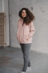 Bluza Ciążowa I Do Karmienia Motherhood Oversize Pudrowy Róż