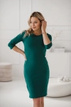Sukienka Do Karmienia Milky Dress Rękaw 3/4 Butelkowa Zieleń
