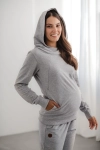 Bluza Ciążowa I Do Karmienia Milk Please Jasny Szary Melanż