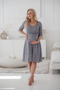 sukienka-ciazowa-do-karmienia-lovely-dress-midi-kwiatuszki-fioletowo-niebieskie-przod-2