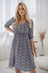 sukienka-ciazowa-do-karmienia-lovely-dress-midi-kwiatuszki-fioletowo-niebieskie-zblizenie-3