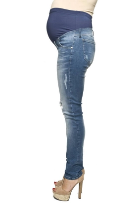 fabro jeansy ciążowe rurki z  przetarciami 1.jpg