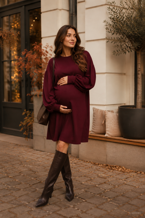 noemi-sukienka-ciazowa-bordowa-bufiaste-rekawy-sylwetka.jpg