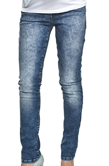 Capra jeansy ciążowe rurki z krótkim pasem