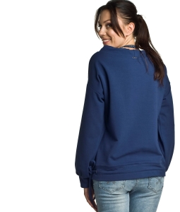 Kimi granatowa bluza ciążowa i do karmienia Mamabaja