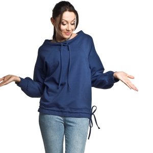 Kimi granatowa bluza ciążowa i do karmienia Mamabaja