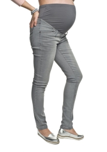 Trezo szare rurki jeans ciążowe Mamabaja