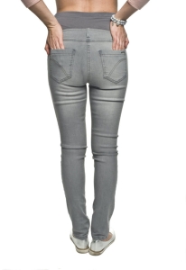 Trezo szare rurki jeans ciążowe Mamabaja
