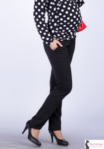 Missy czarne eleganckie ciążowe spodnie