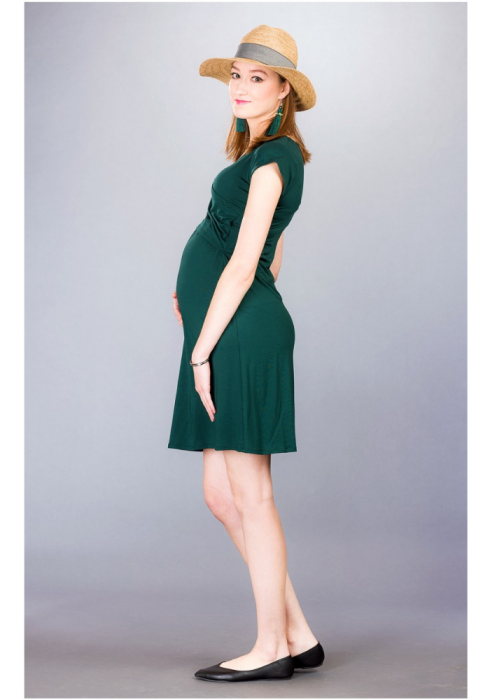 Sukienka ciążowa z panelem do karmienia