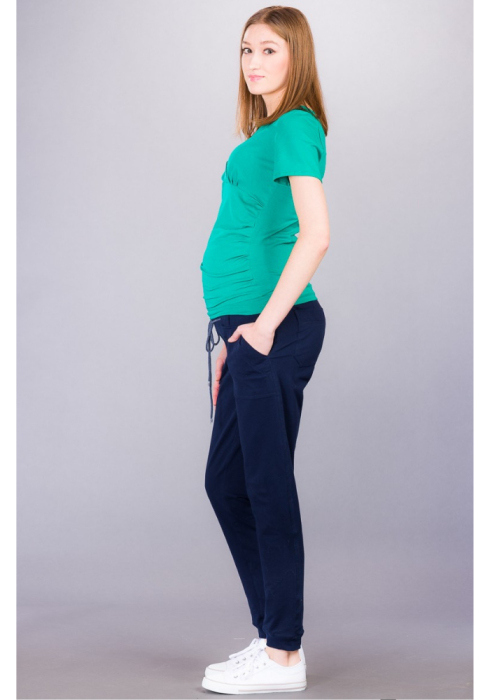 Granatowe dresy ciążowe