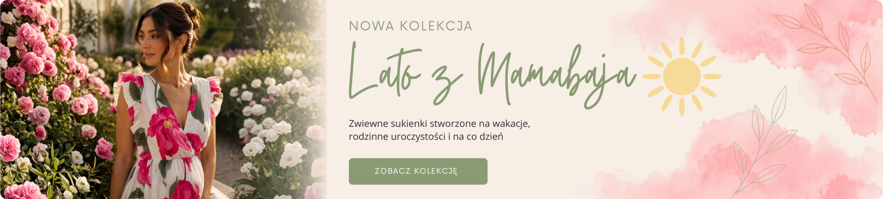 Kolekcja letnich sukienek ciążowych i dla mam karmiących. Idealne na wakacyjne wyjazdy i ciepłe dni. Eleganckie i na co dzień